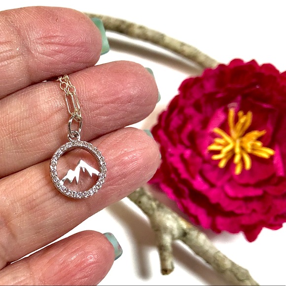 Mountain Necklace, Wanderlust ,Nature, Minimalist - Picture 2 of 7